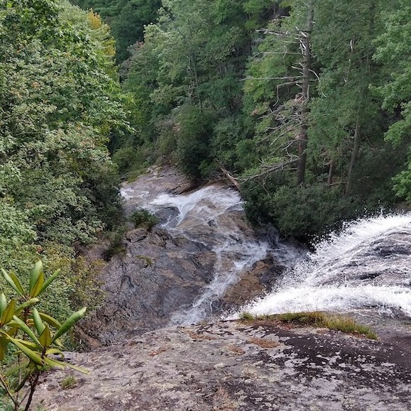 mountain waterfall