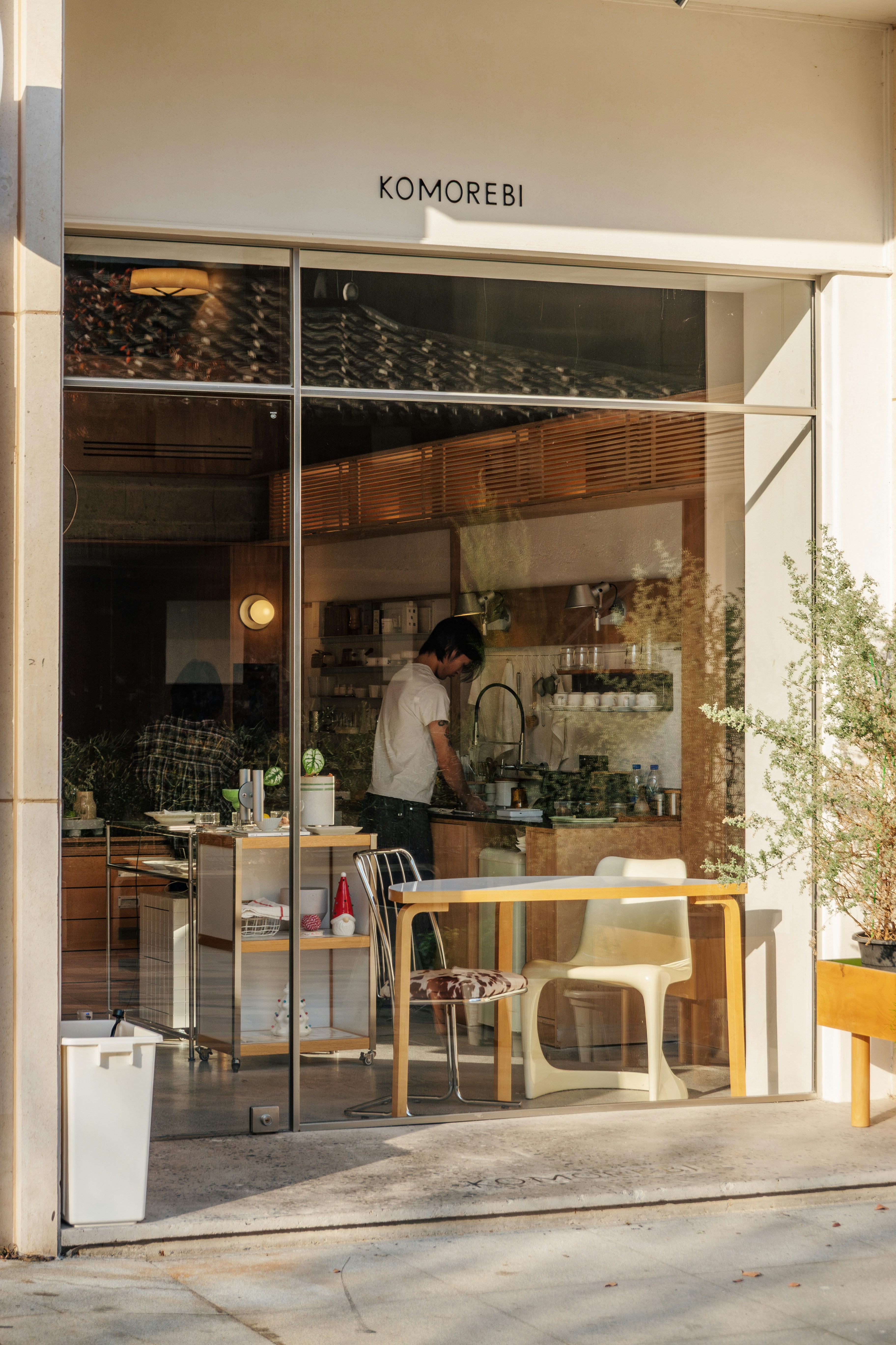 Exterior of a coffee shop